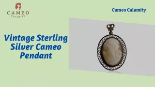 Vintage Cameo Pendant Wear More Than Just Jewelry!