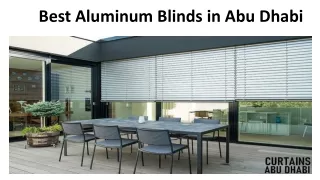Best Aluminum Blinds in Abu Dhabi