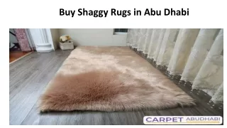 Buy Shaggy Rugs in Abu Dhabi
