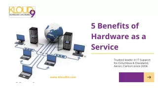 5 Benefits of Hardware as a Service