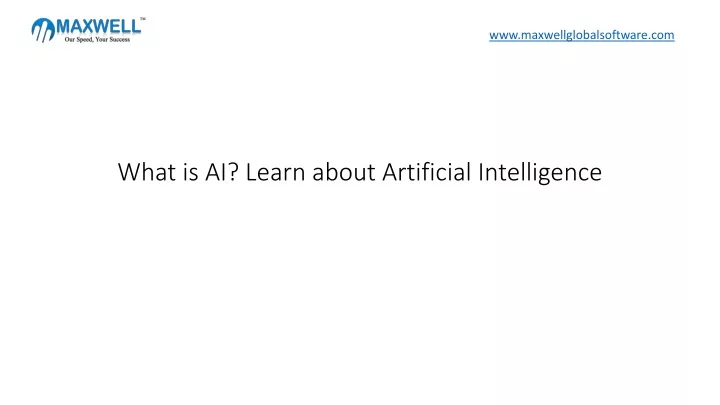 what is ai learn about artificial intelligence