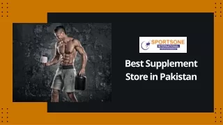 Best Supplement Store in Pakistan