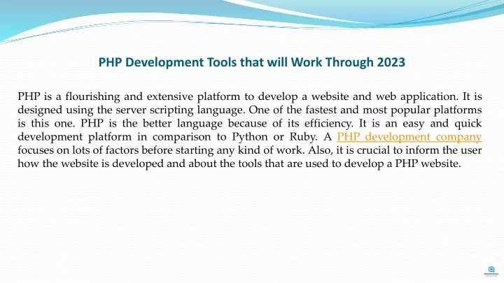 php development tools that will work through 2023