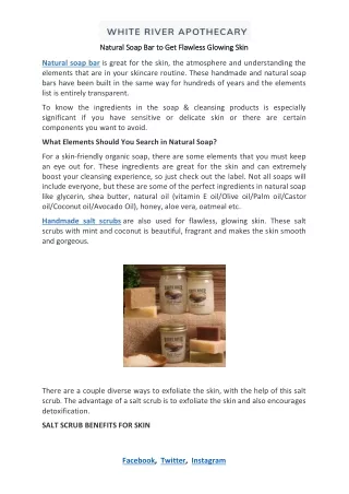 Natural Soap Bar