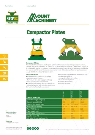 Compactor Plates