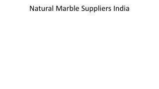 Natural Marble Suppliers India