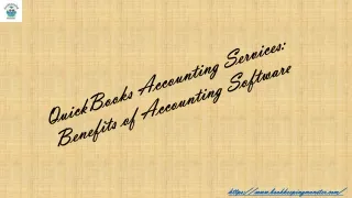 QuickBooks Accounting Services- Benefits of Accounting Software