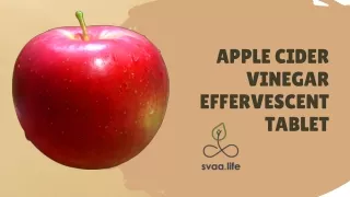 apple cider vinegar effervescent tablet