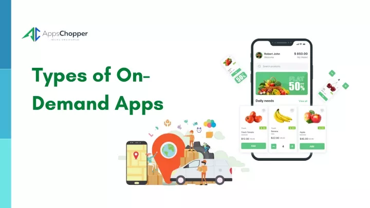 types of on demand apps