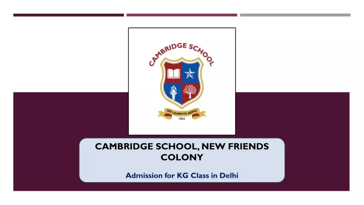 cambridge school new friends colony admission