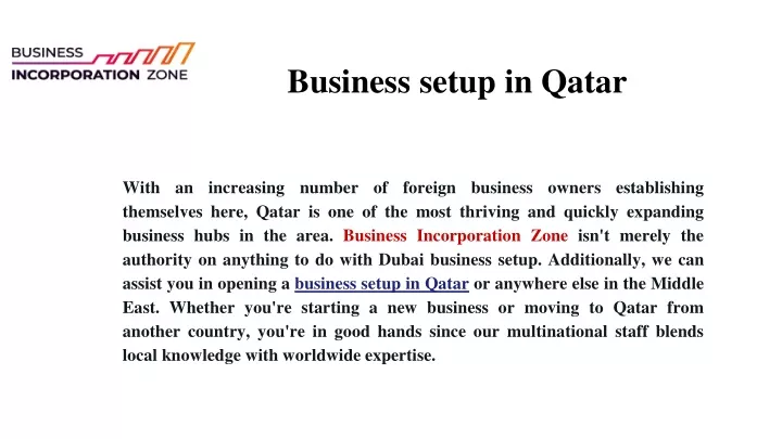 business setup in qatar