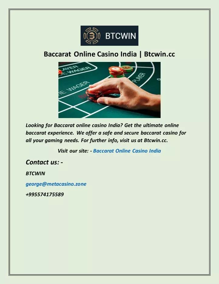 baccarat online casino india btcwin cc
