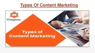 types of content marketing
