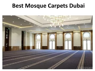 Best Mosque Carpets Dubai