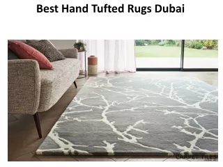 Best Hand Tufted Rugs Dubai