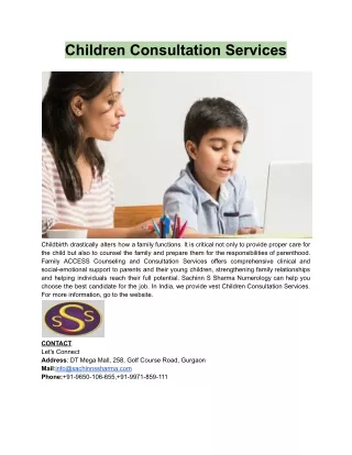 Children Consultation Services