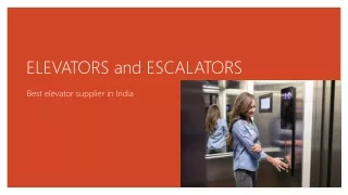 elevators and escalators
