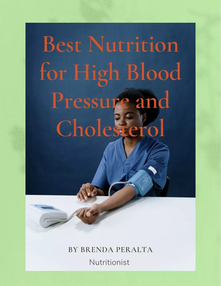 best nutrition for high blood pressure