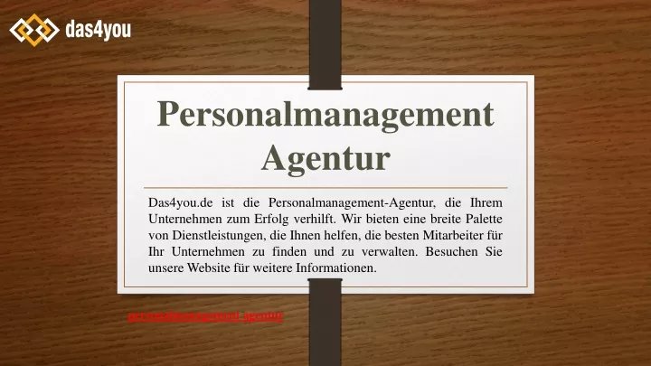 personalmanagement agentur