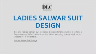 ladies salwar suit design