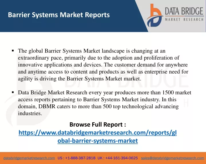 barrier systems market reports