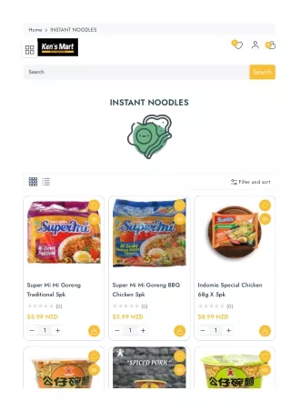 Asian Instant Noodles Supermarket Online
