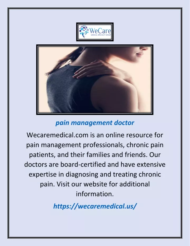 pain management doctor