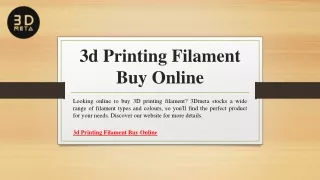 3d Printing Filament Buy Online | 3dmeta.com.au