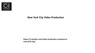 New York City Video Production C-istudios.com...
