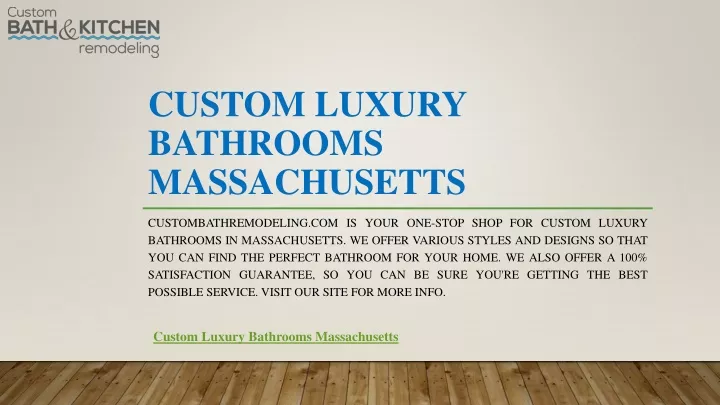 custom luxury bathrooms massachusetts