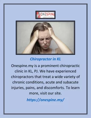 chiropractor in kl