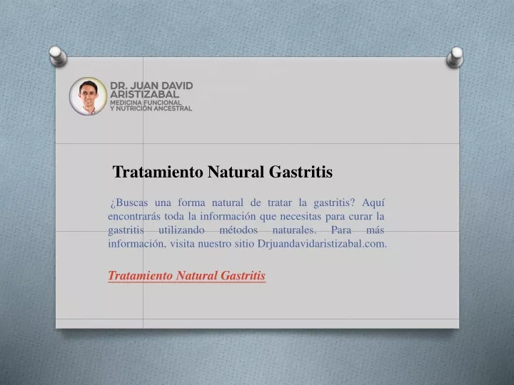 tratamiento natural gastritis