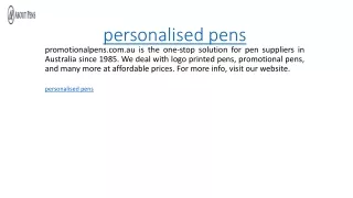 personalised pens