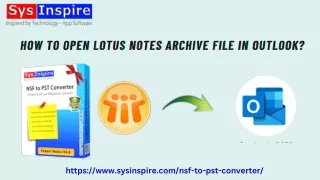 how to open lotus notes archive file in outlook