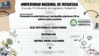 Martinez Jimenez Olga ARTICULO CIENTIFICO produccion de Acido Lactico por Lactobacillus Plantarum