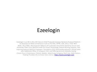 Ezeelogin
