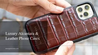 Luxury Alcantara & Leather Phone Cases