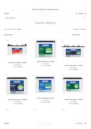 Browse Arewey's Range Of Inverter Batteries Online - AreWey