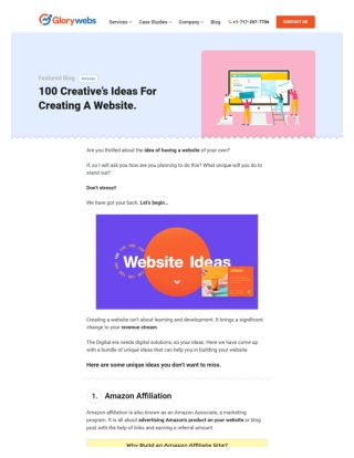 Creative’s Ideas For Creating A Website