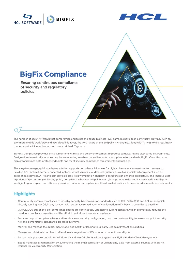 bigfix compliance