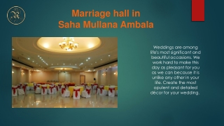 How to Choose A Perfect One wedding hall?