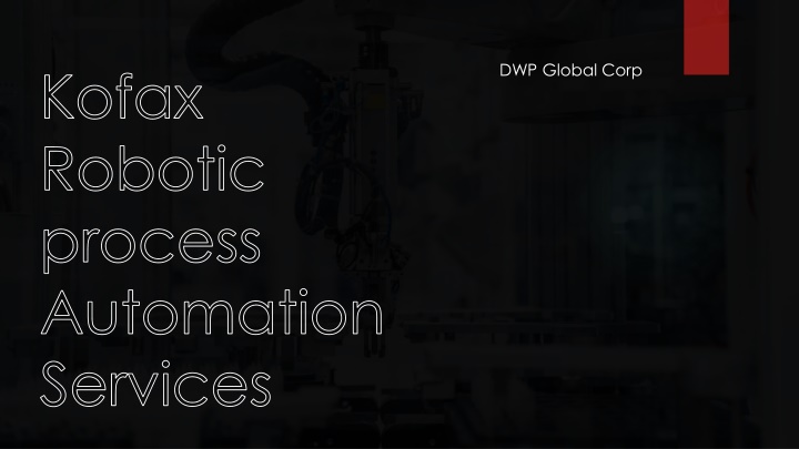 kofax robotic process automation services