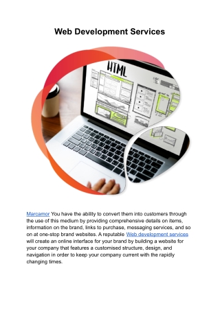 web development services