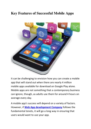 key features of successful mobile apps