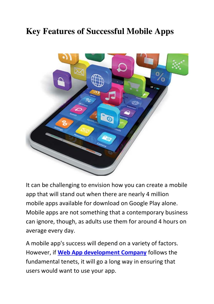 key features of successful mobile apps