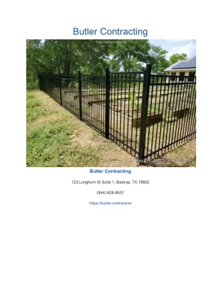 butler contracting