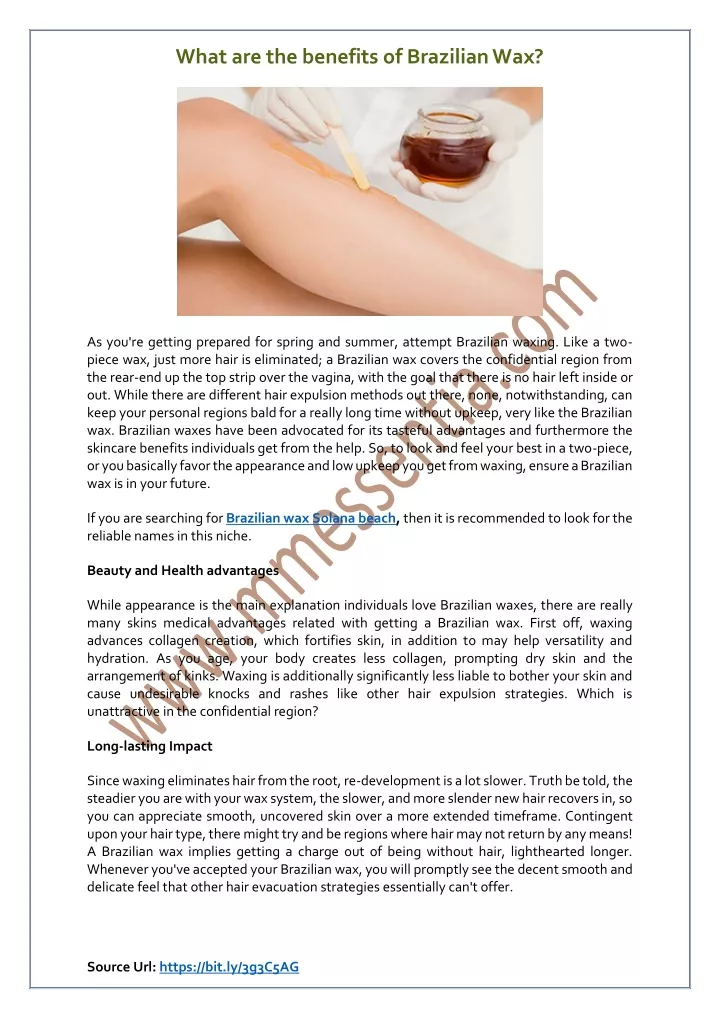 what are the benefits of brazilian wax