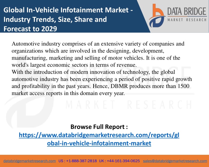 global in vehicle infotainment market industry