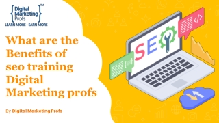 What are the Benefits of seo training Digital  Marketing profs