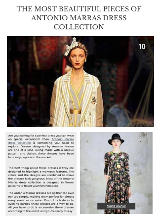 The Most Beautiful Pieces of Antonio Marras Dress Collection